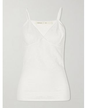Colleen Allen Floral Vintage Mesh Tank - White
