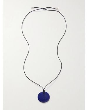 Sophie Buhai Full Moon, Cord And Lapis Lazuli Necklace - Blue