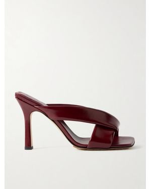 Bottega Veneta Riva Padded Leather Mules - Brown