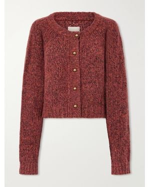 KHAITE Niels Cashmere And Silk-Blend Cardigan - Red