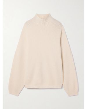 FFORME Kimm Oversized Ribbed Cashmere Jumper - Natural