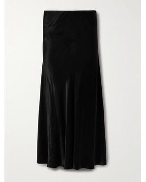 The Row Luce Maxirock Aus Vorgewaschenem Satin - Schwarz