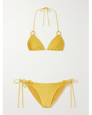 Zimmermann Fairlight Embellished Bikini - Yellow