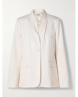 Twp Pleated Linen Blazer - Natural