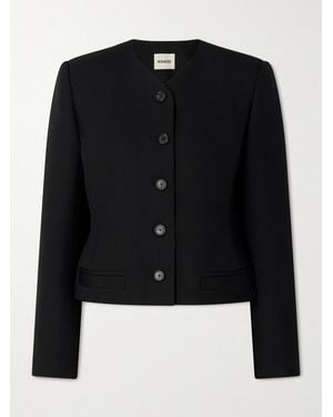 KHAITE Nara Jacke Aus Grain De Poudre Aus Wolle - Schwarz