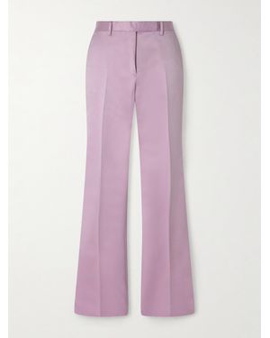 Tom Ford Cotton And Silk-Blend Duchesse Satin Straight-Leg Trousers - Pink