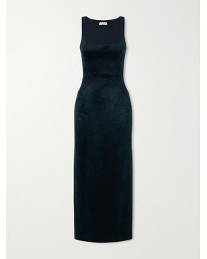 Alaïa Velvet Midi Dress - Blue