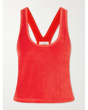 Suzie Kondi Tia Cotton-Blend Terry Tank Top - Red