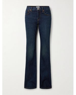 RE/DONE Twisted Halbhohe Bootcut-Jeans - Blau