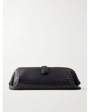 Bottega Veneta Lauren 1979 Intrecciato Leather Clutch - Blue
