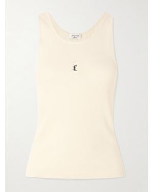 Saint Laurent Tank Top - Natural