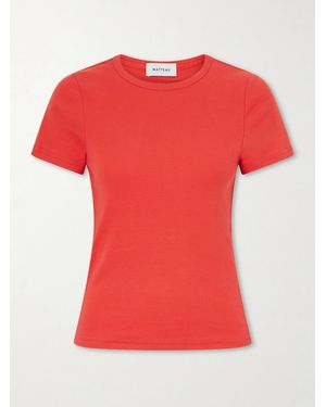 Matteau Baby Tee Cotton Shirt - Red