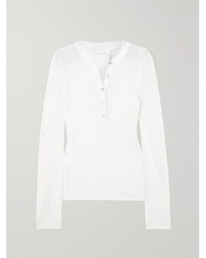 Chloé Wool And Cashmere-Blend Mesh Jumper - White