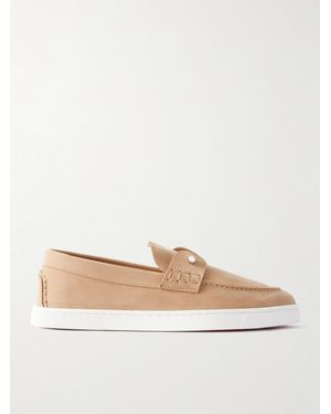 Christian Louboutin Chambeliboat Loafers Aus Veloursleder - Weiß