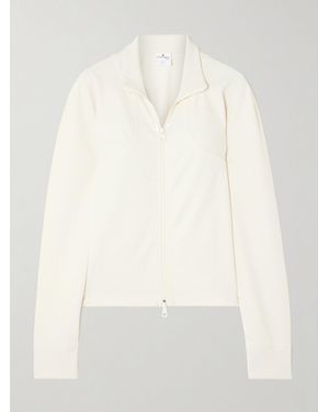Courreges Interlock Trainingsjacke Aus Jersey Mit Applikationen - Weiß