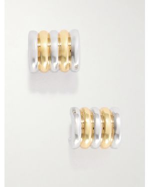 DEHANCHE Hollyhock And-Tone Earrings - Metallic