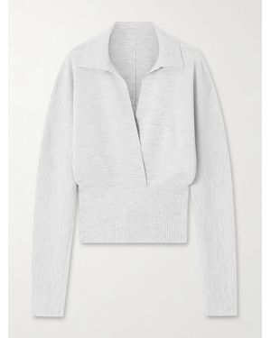 Lanvin Convertible Wool-Blend Jumper - White