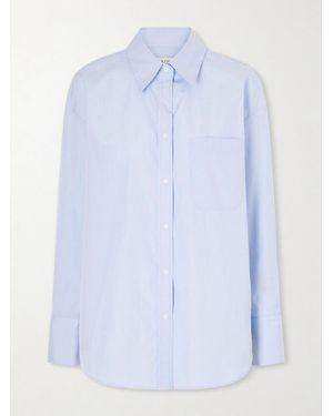 Twp Big Joe Cotton-Poplin Shirt - Blue