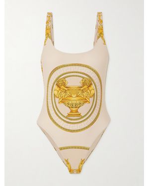 Versace Bedruckter Badeanzug - Mettallic
