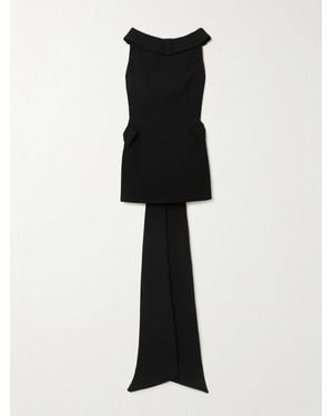 The New Arrivals Ilkyaz Ozel Daphne Bow-Embellished Crepe Mini Dress - Black