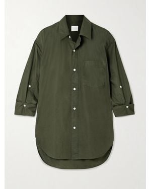 Citizens of Humanity Kayla Cotton-Poplin Shirt - Green