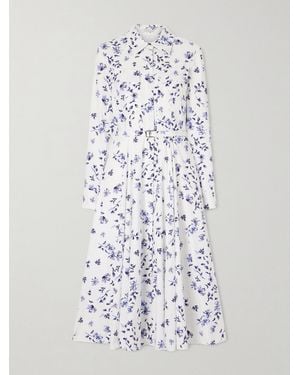 Emilia Wickstead Emmalyna Floral-Print Organic Cotton-Poplin - White
