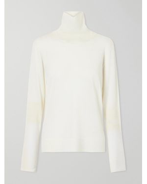 Rohe Wool And Cashmere-Blend Turtleneck Sweater - White