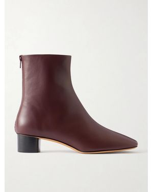 Le Monde Beryl Carole Leather Ankle Boots - Brown