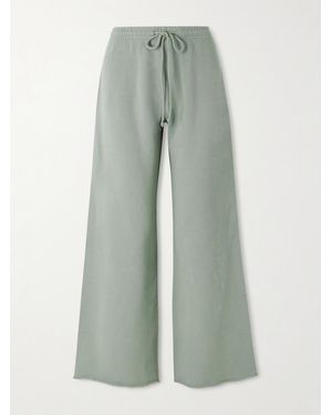 Leset Jamie Cotton-Terry Track Pants - Green