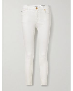 Balmain High-Rise Skinny Jeans - White