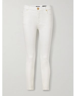 Balmain High-Rise Skinny Jeans - White