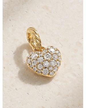 David Yurman Amulets Petite Heart 18-Karat Diamond Pendant - Natural