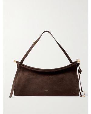 Alaïa Le Click Large Nubuck Shoulder Bag - Brown