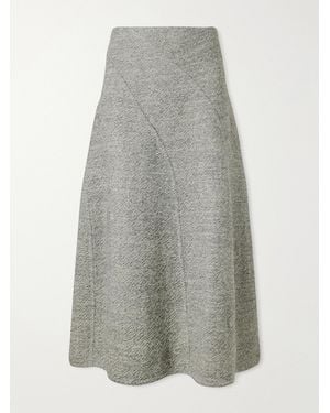 Proenza Schouler Gaelle Wool-Blend Midi Skirt - Gray