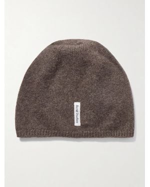 Acne Studios Kassia Appliquéd Cashmere Beanie - Brown