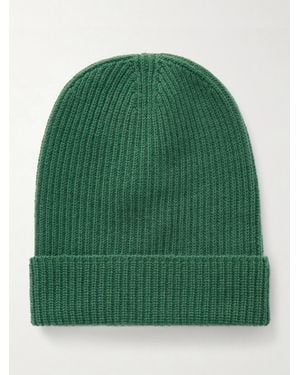 The Elder Statesman Statesman Beanie Aus Kaschmir - Grün