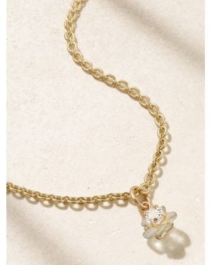 Irene Neuwirth Tropical Flower 18-Karat Aquamarine Necklace - Natural