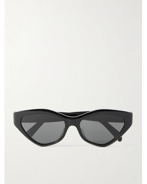 Celine Triomphe Cat-Eye Acetate Sunglasses - Gray