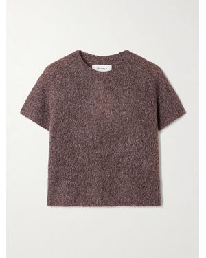 Lisa Yang Siona Cashmere And Silk-Blend T-Shirt - Brown