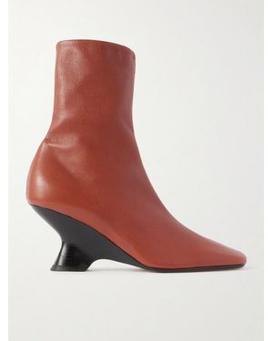 Dries Van Noten Leather Ankle Boots - Brown