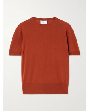 Saint Laurent Wool T-Shirt - Red