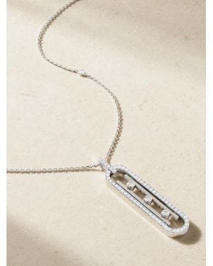 Messika Move 10Th 18-Karat Diamond Necklace - Natural