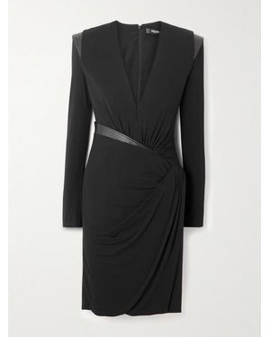 Versace Dress With Decorative Draping - Black