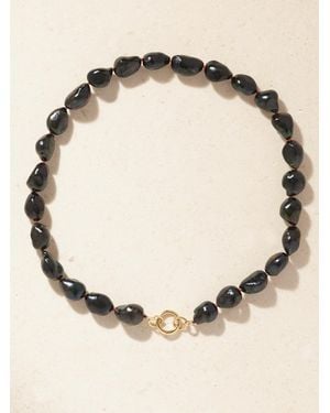 Lucy Delius 14-Karat Pearl Beaded Necklace - Natural