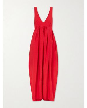 Rohe Woven Midi Dress - Red