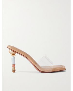 Cult Gaia Mahina Mules Aus Pvc - Natur