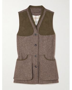 James Purdey & Sons Checked Wool-Tweed Vest - Brown