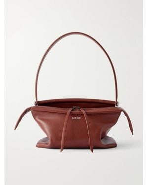 Loewe Whisker Leather Shoulder Bag - Red