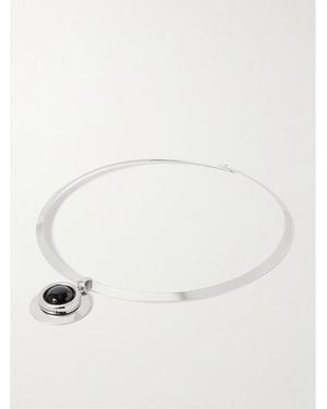 Jennifer Behr Alva-Plated Onyx Choker - Natural