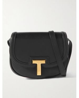 Tom Ford Wallis Schultertasche Aus Leder - Schwarz
